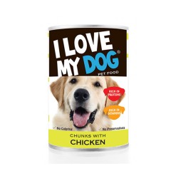 LOVE MYDOG Chicken Chunks Dog Food 400g 530455-V001 by I Love My Dog