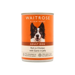 WAITROSE CHICKEN GAME JELLY WET DOG FOOD