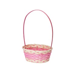 KOOPM BASKET BAMBOO 24X20CM 4ASS CLR