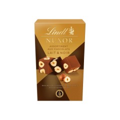 NUXOR CHOCOLAT LAIT AND NOIR AUX NOISETTES GRILLEES BOX