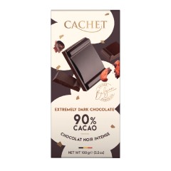 CACHET EXTREMELY DARK CHOCOLATE 90 PCNT CHOC NOIR INTENSE