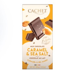 CACHET MILK CHOCOLATE CARAMEL AND SEA SALT TABLET