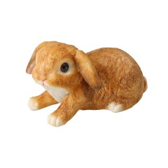 EH RABBIT EASTER POLYSTONE 13.1X6.5X8.5CM