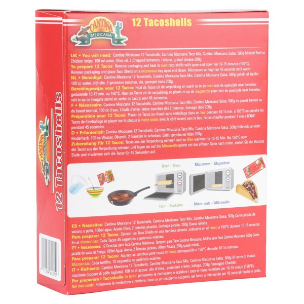 Cantina Taco Shells 12 Pieces 150G