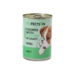 PETFECTION FOR CAT GRAVY CHICKEN CHUNKS DOG FOOD