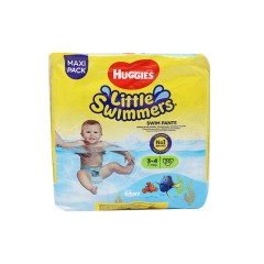 HUGGIES DIAPERS LITTLE SWIMMERS MAXI PACK 7-15KG SIZE 3-4