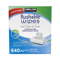 KIRKLAND FLUSHABLE WIPES FRAGRANCE FREE