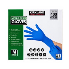KIRKLAND NITRILE EXAM GLOVES SIZE M